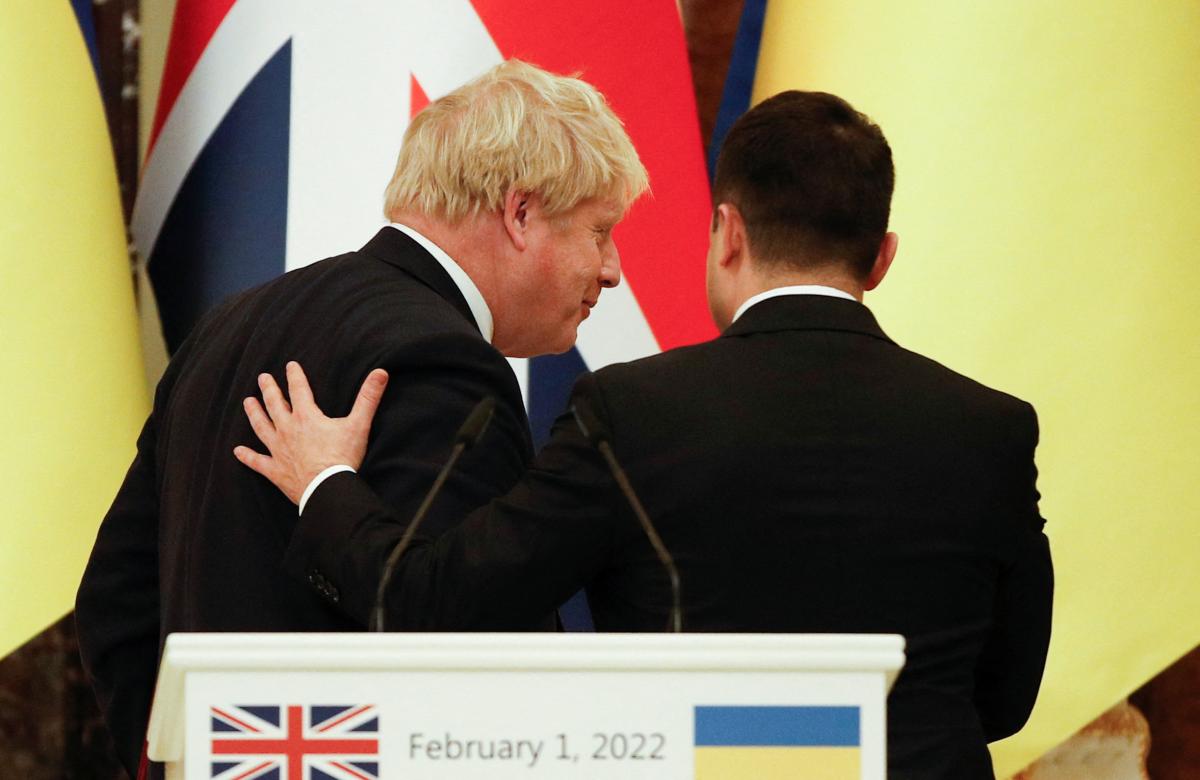  Boris Johnson și Vladimir Zelensky/REUTERS photo 