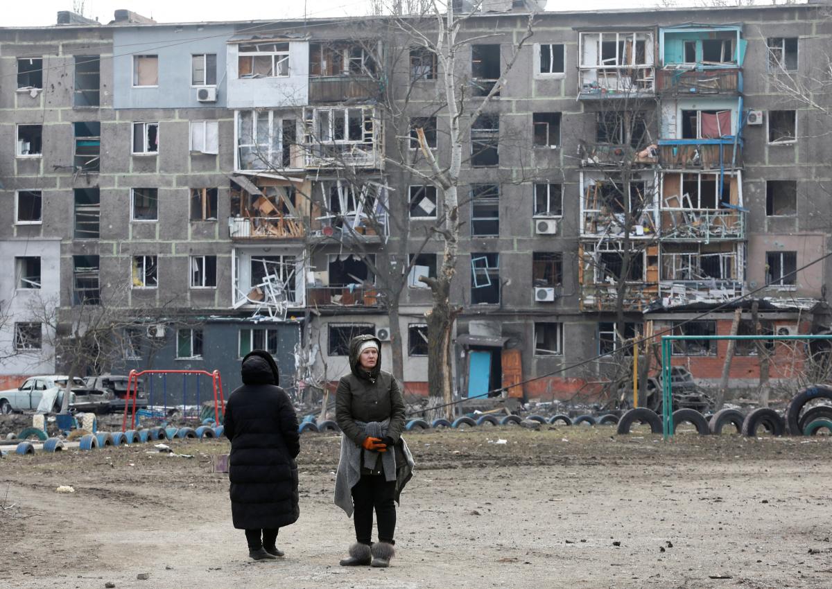  Oamenii care au părăsit Mariupol pentru suburbii mor de foame  foto REUTERS 