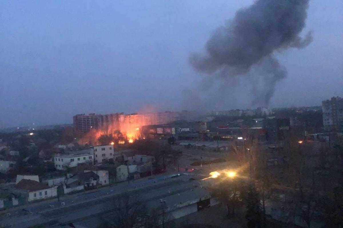  în Nikolaev, inamicul a atacat Barăcile parașutiștilor/fotografie ilustrativă facebook.com 