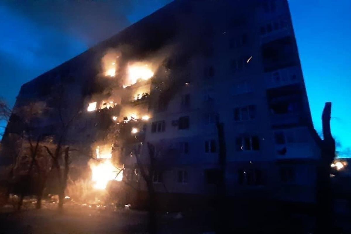  în Severodonetsk, inamicul a tras la un adăpost pentru civili/fotografie facebook.com/sergey.gaidai.loga 