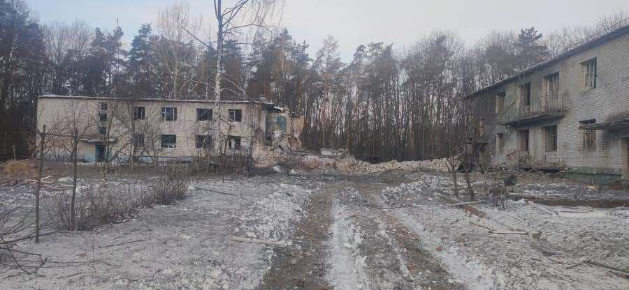 în regiunea Sumy, ocupanții au aruncat bombe pe o tabără pentru copii/fotografie t.me/Zhyvytskyy