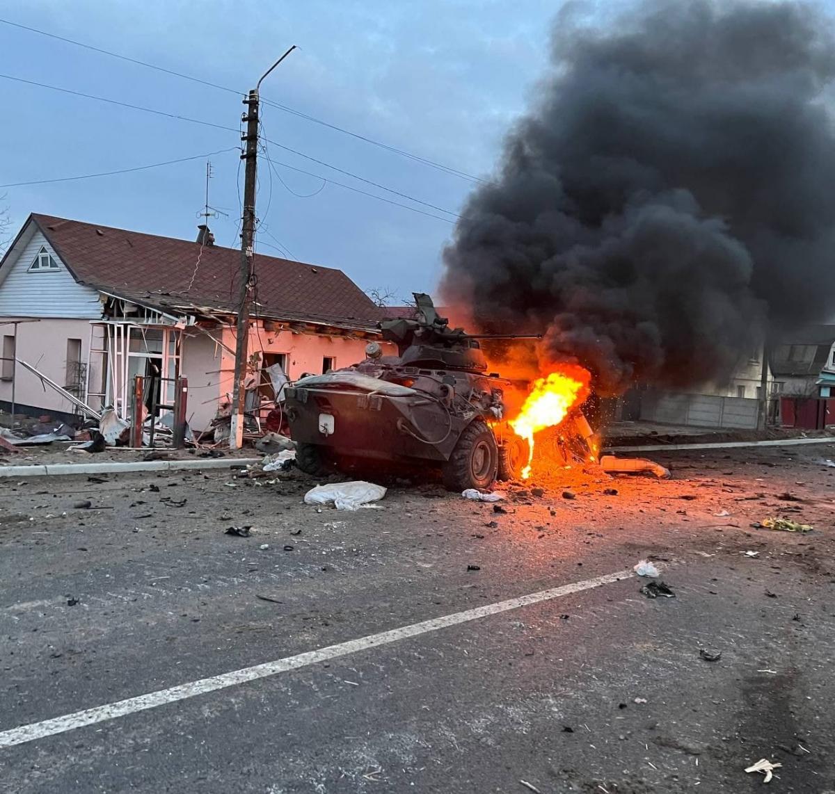 APU a distrus un tanc inamic/t.me/Pravda_Gerashchenko 