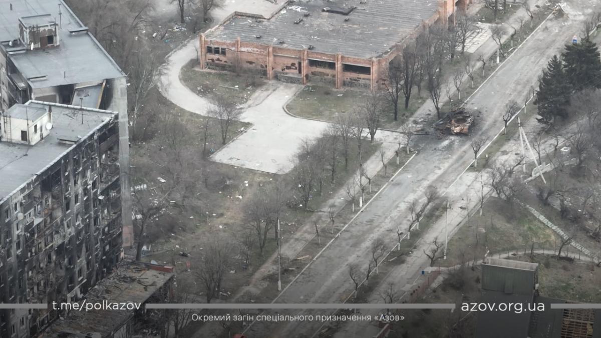  Mariupol a fost de fapt distrus de ocupanți/foto Azov 