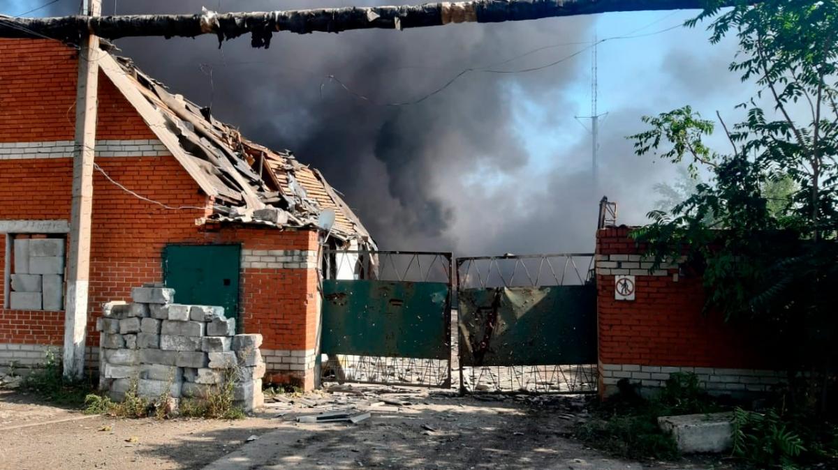  rușii au bombardat Avdiivka/fotografia Centrului de presă OOS 