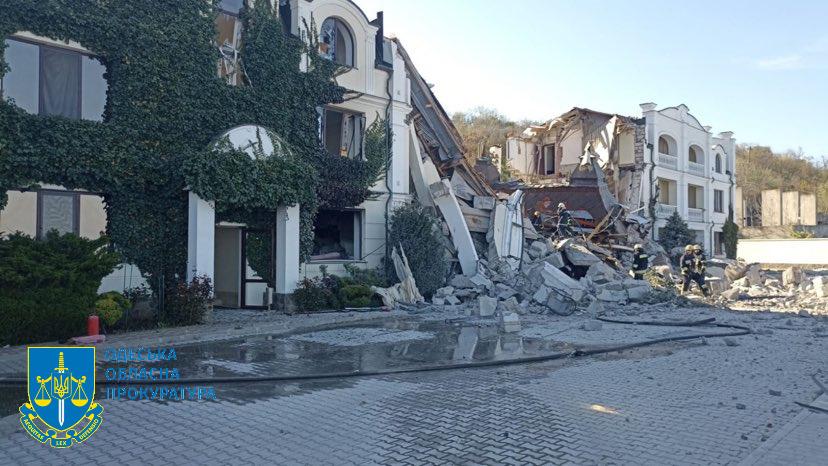  invadatorii au distrus hotelul preferat al elitei ruse din Odessa cu o grevă de rachete/Procuratura foto din regiunea Odessa