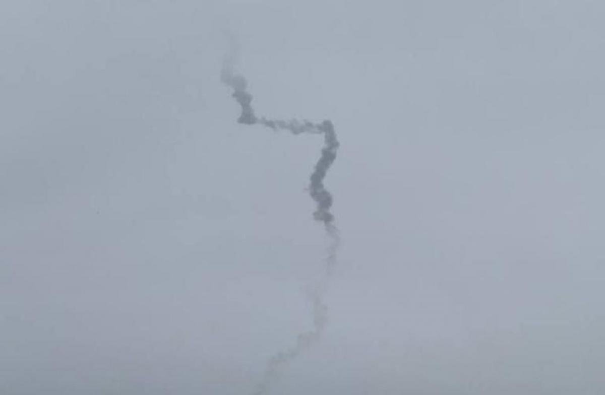  O rachetă rusă a fost doborâtă pe cer peste Sumy/fotografie t.me/Zhyvytskyy 