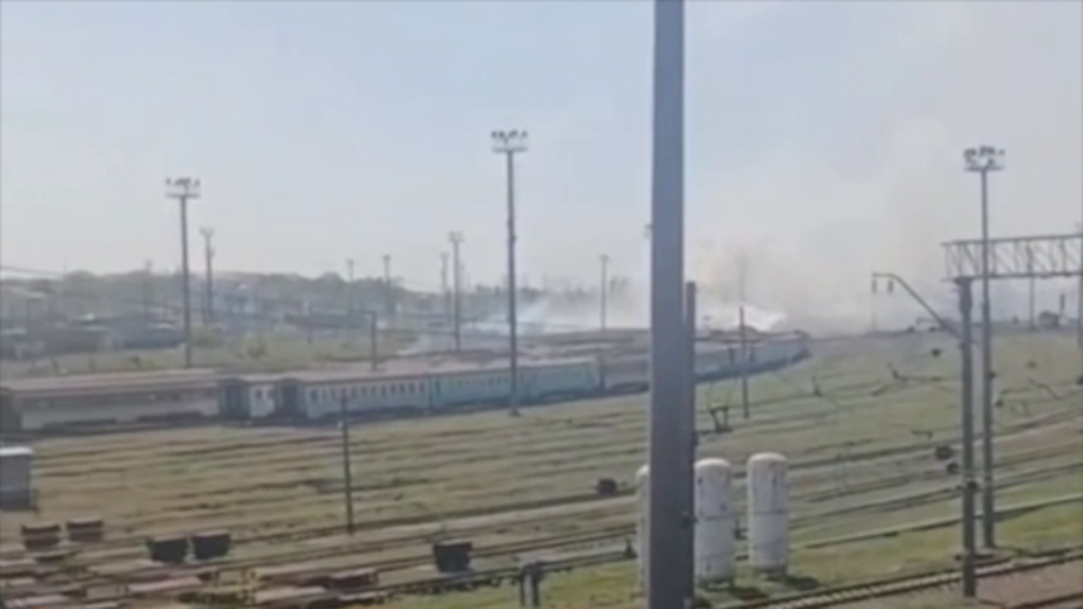  APU a deteriorat o intersecție feroviară importantă în regiunea Donetsk/screenshot 