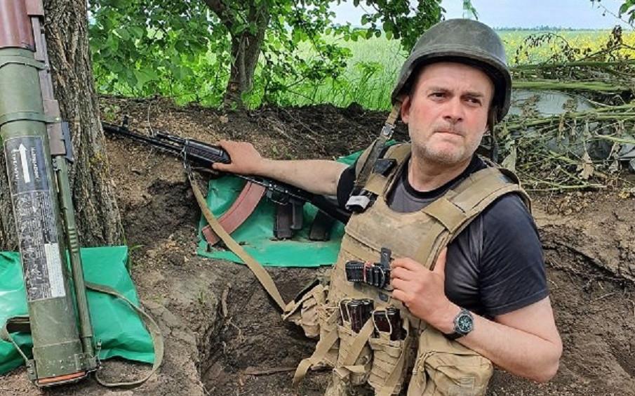  sergentul Oleg și-a împărtășit experiența cu prima linie/fotografie facebook.com/128brigade 