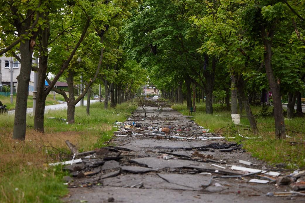  inamicul a lovit în districtul Chuguevsky/foto : president.gov.ua 