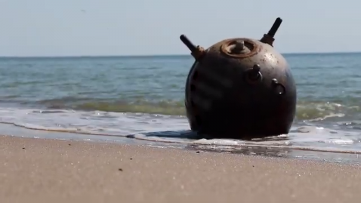  o mină rusă a explodat în largul coastei regiunii Odessa/screenshot