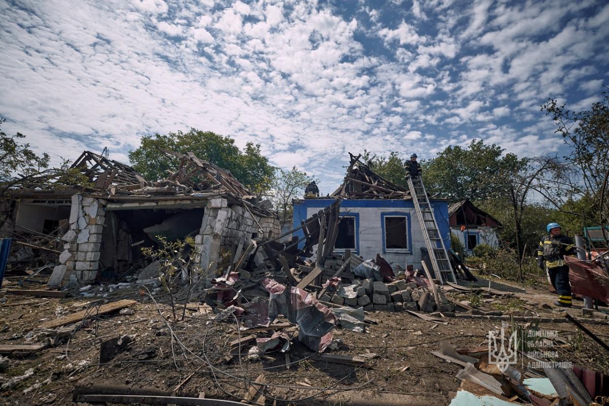  consecințele bombardării regiunii Donetsk de către ocupanții ruși/foto: regiunea Donetsk