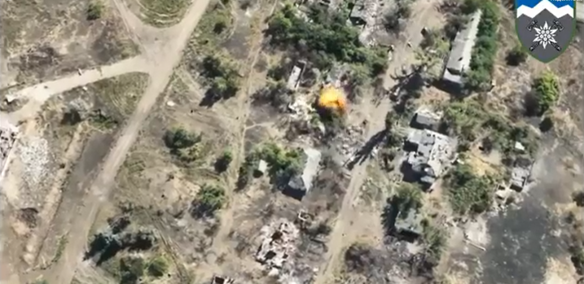 Mountain stormtroopers of the Armed Forces of Ukraine a arătat cum pământul arde sub picioarele ocupanților/screenshot