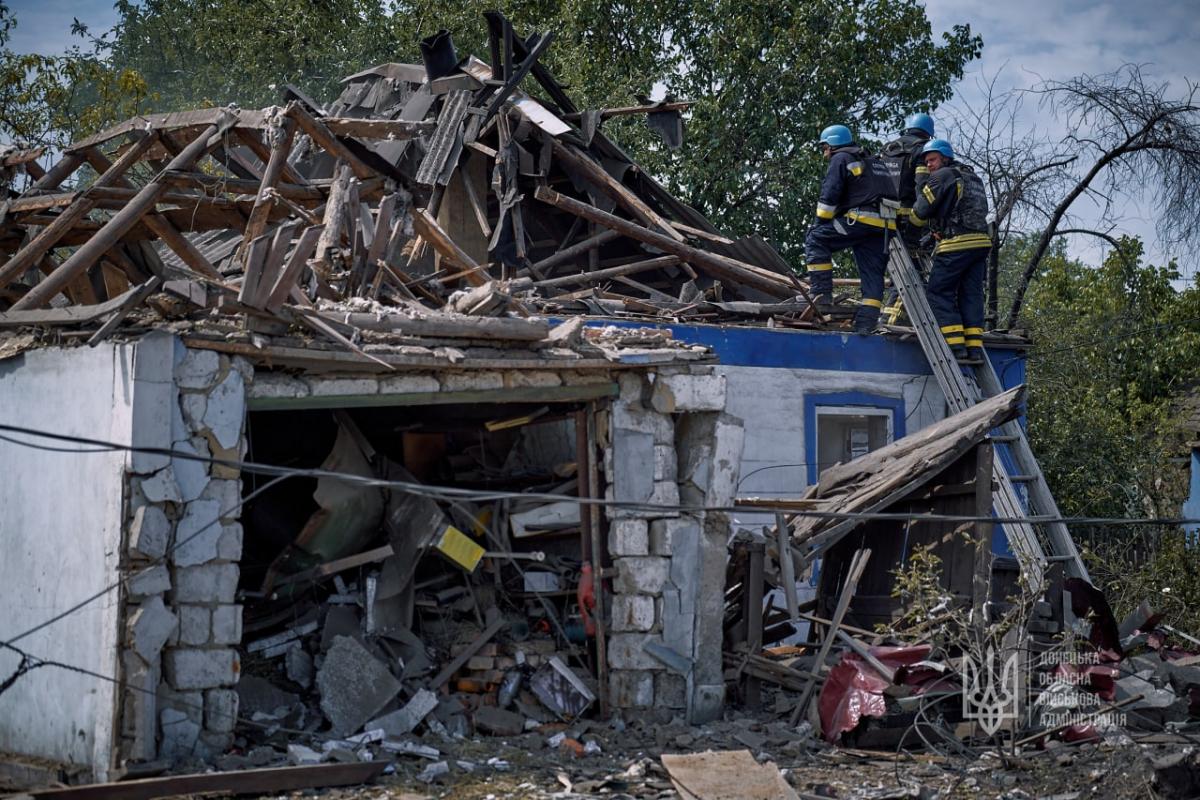  consecințele bombardării regiunii Donetsk de către ocupanții ruși/foto: regiunea Donetsk