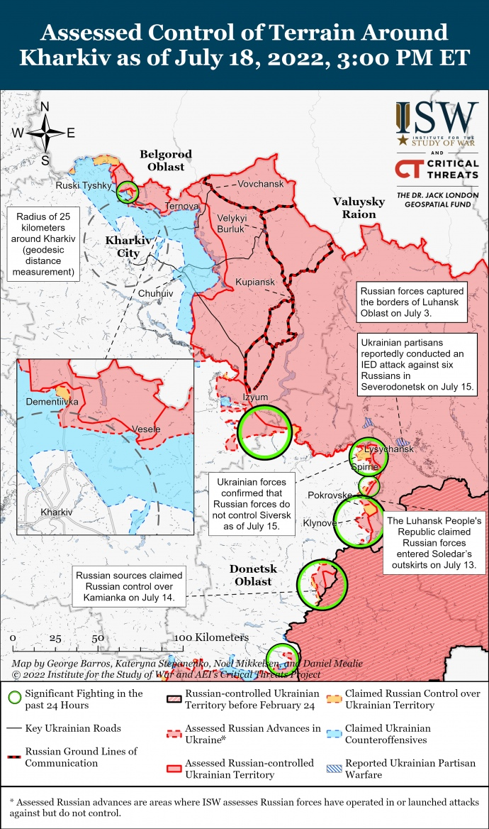  hărți ale operațiunilor militare din Ucraina/ISW